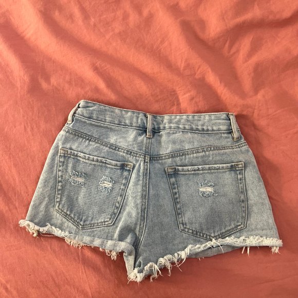 High Rise Jean Shorts - Picture 2 of 3